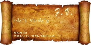 Fél Virág névjegykártya